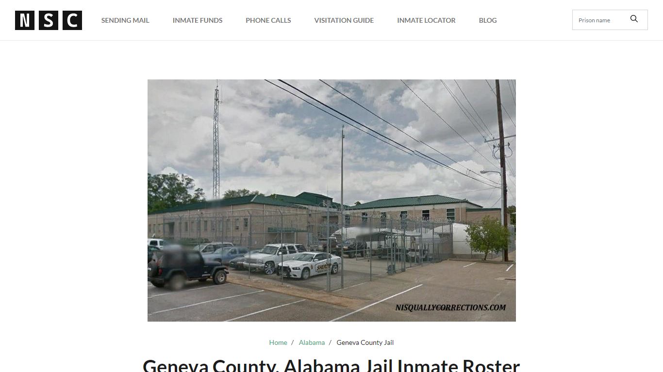 Geneva County, Alabama Jail Inmate Roster