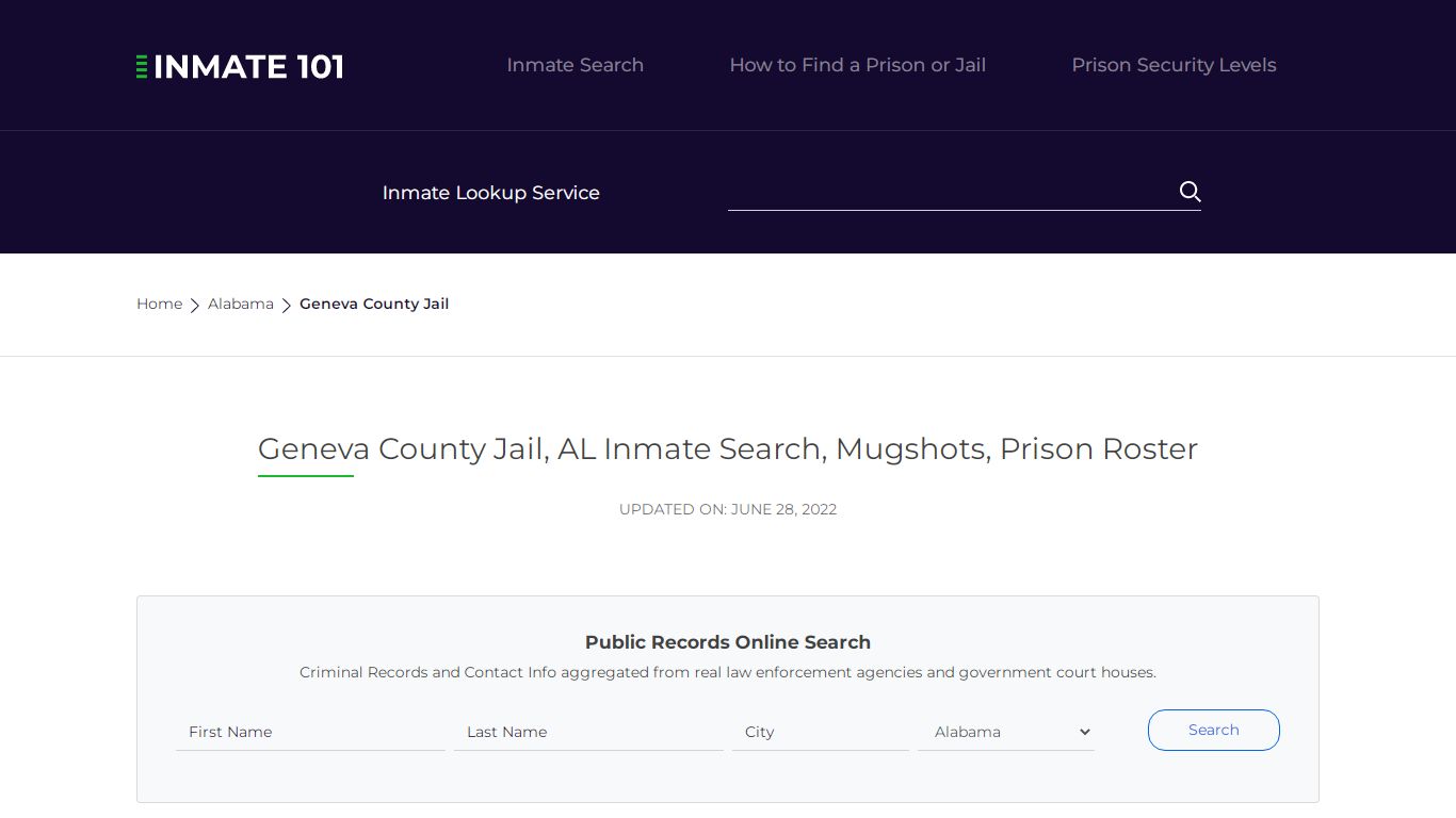 Geneva County Jail, AL Inmate Search, Mugshots, Prison Roster