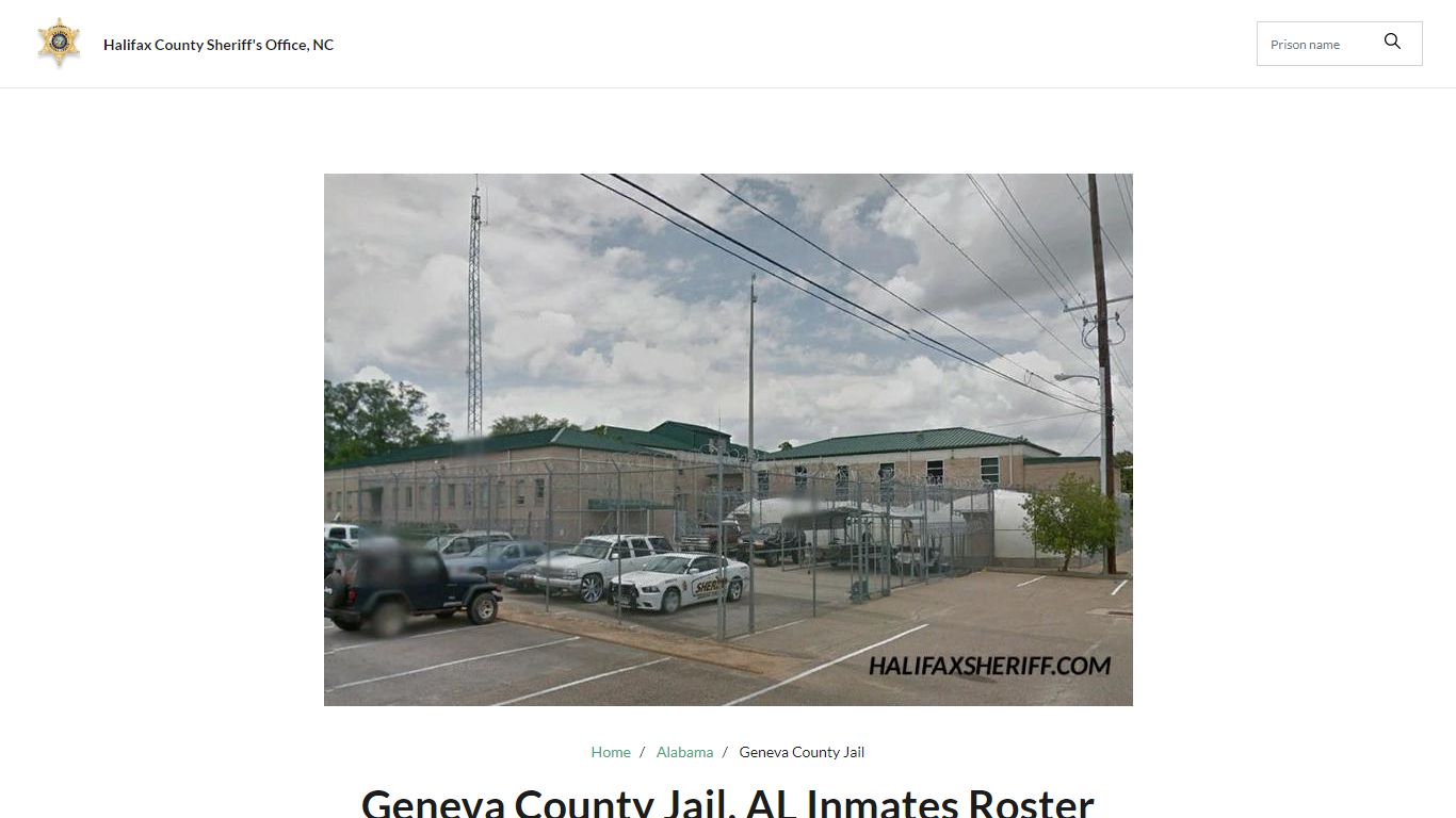 Geneva County Jail, AL Jail Roster, Name Search